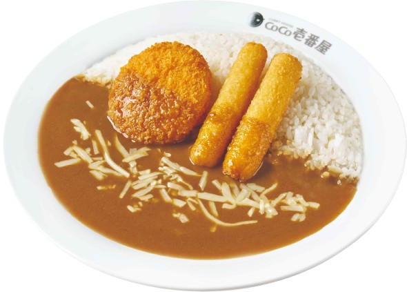 起士(H)+起士條(H)+起士可樂餅(H)咖哩飯 起士(H)+起士條(H)+起士可樂餅(H)咖哩飯