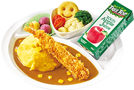 歐姆蛋炸蝦兒童餐