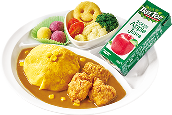 歐姆蛋炸雞塊兒童餐