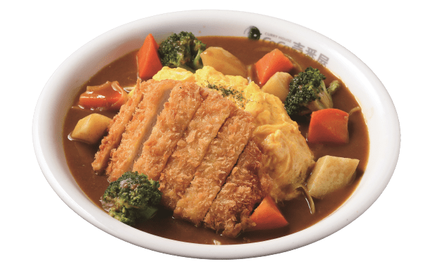 歐姆蛋炸豬排蔬菜咖哩飯 歐姆蛋炸豬排蔬菜咖哩飯